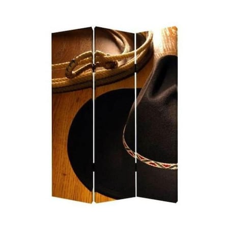 Palacedesigns 1 x 48 x 72 in. Wood Canvas Round Up Screen Multi Color PA3679882
